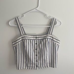 Ivy & Main Striped Crop Top